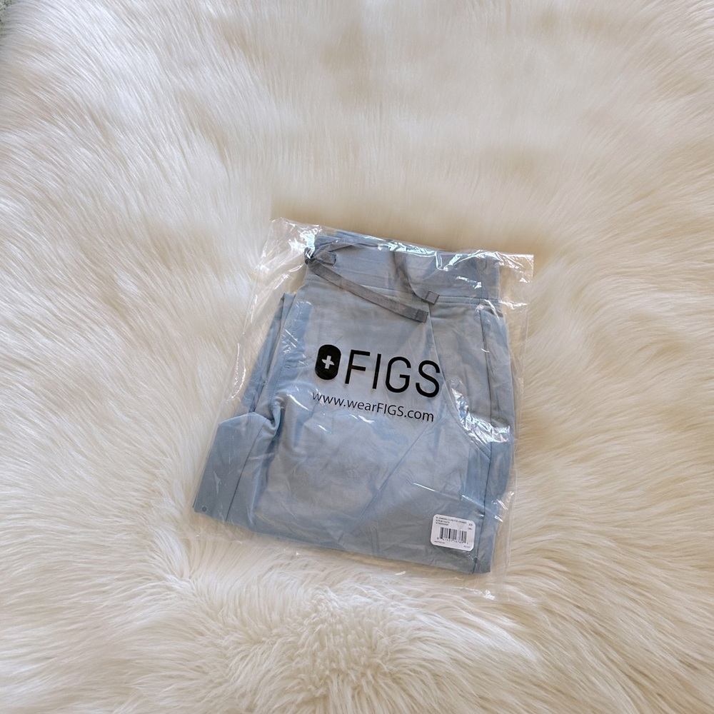 Figs New Dusty Blue Zamora Joggers. XS Petite.